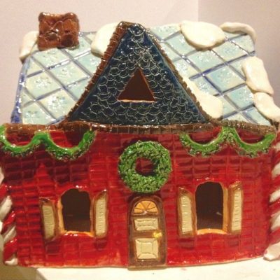 CLAY Gingerbread house