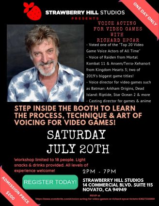Gallery 1 - Voice Acting for Video Games - with Richard Epcar