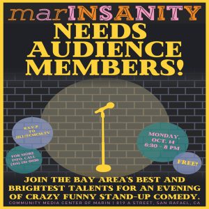 Free stand-up comedy at Marin TV