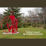 Public Art - Halley's Comet Sculpture Ribbon Cutting