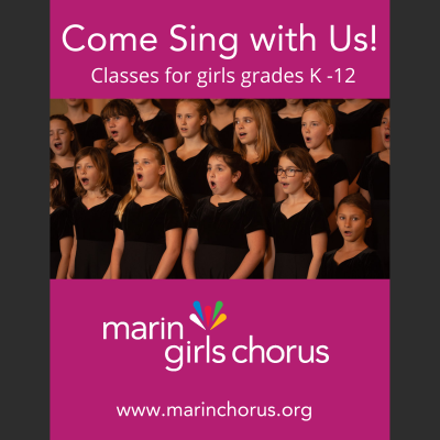 Marin Girls Chorus Fall Session Open!