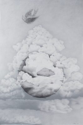 Gallery 1 - Arminée Chahbazian, Eye of the Storm, 60 x 40 inches, mixed media