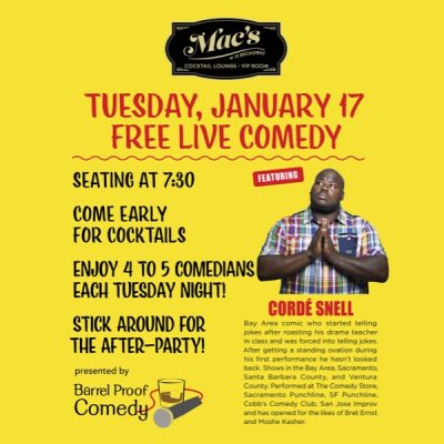 Live Comedy featuring Cordé Snell