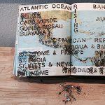 Gallery 5 - Sharon Siskin, Rising (world map); burnt found atlas