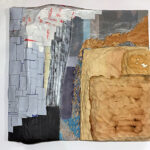Gallery 5 - From the Impermeable, Barry Beach, wood, vinyl, glue, tape, aluminum, on wood, 23