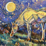 Gallery 1 - Grazing by Moonlight, 2023, oil on canvas, 18