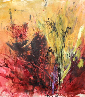 Gallery 1 - Desert Canto #5, 56 x 48 in, mixed media on canvas