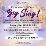 The Big Sing! A community singing celebration in San Anselmo