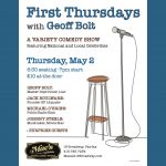 First Thursdays with Geoff Bolt: A Variety Comedy Show